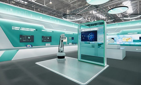 Beijing Science and Technology Week Medical Exhibition Area Advanced Science and Technology Exhibition Area 3d model