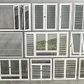Modern windows combination windows glass windows floor-to-ceiling windows balcony windows bay windows bedroom windows casement windows doors and windows shutter grille windows 3d model