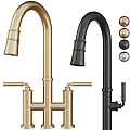 Modern Faucet Design With Brass Black And Multiple Color Options
