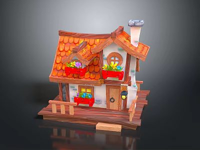 cartoon wooden house cartoon wooden house cartoon wooden house cartoon wooden house cartoon forest wooden house 3d model