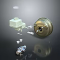 Industrial Equipment Components With Pump Housing Control Box And Small Parts