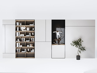 Modern Bookcase Bookshelf 3d model