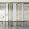 Light Luxury Partition Screen Partition 3d model