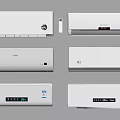 Modern Air Conditioner Fans With Digital Display And Remote Control Features