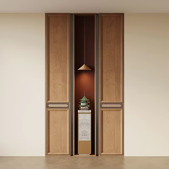New Chinese Decorative Cabinet Bookcase 3d model