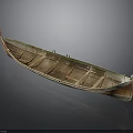Traditional Wooden Boat Structure As Water Transportation Vehicle With Classic Design