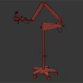 modern microscope surgical microscope 3d model