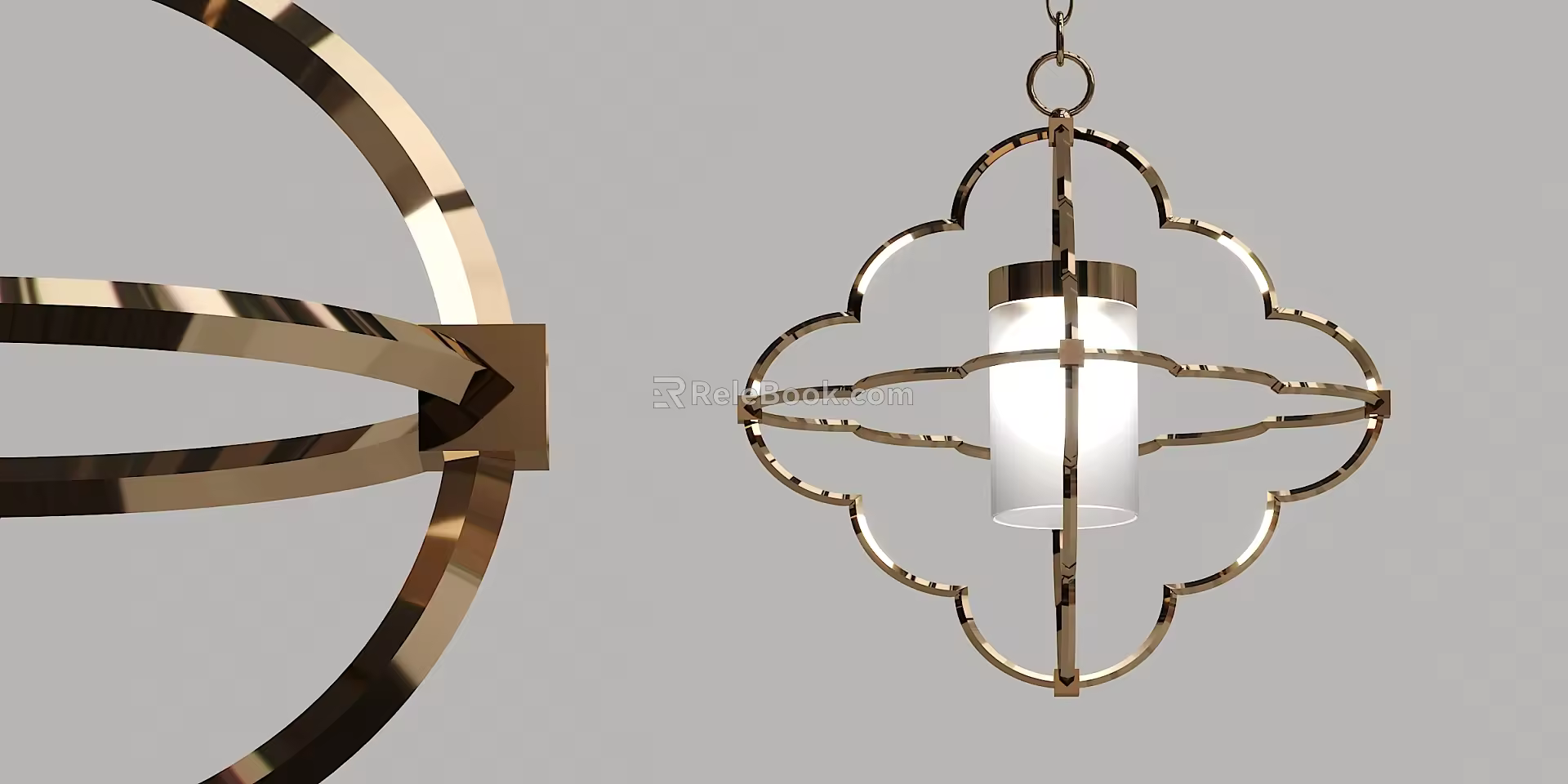 New Chinese Chandelier Art Modeling Chandelier 3d model