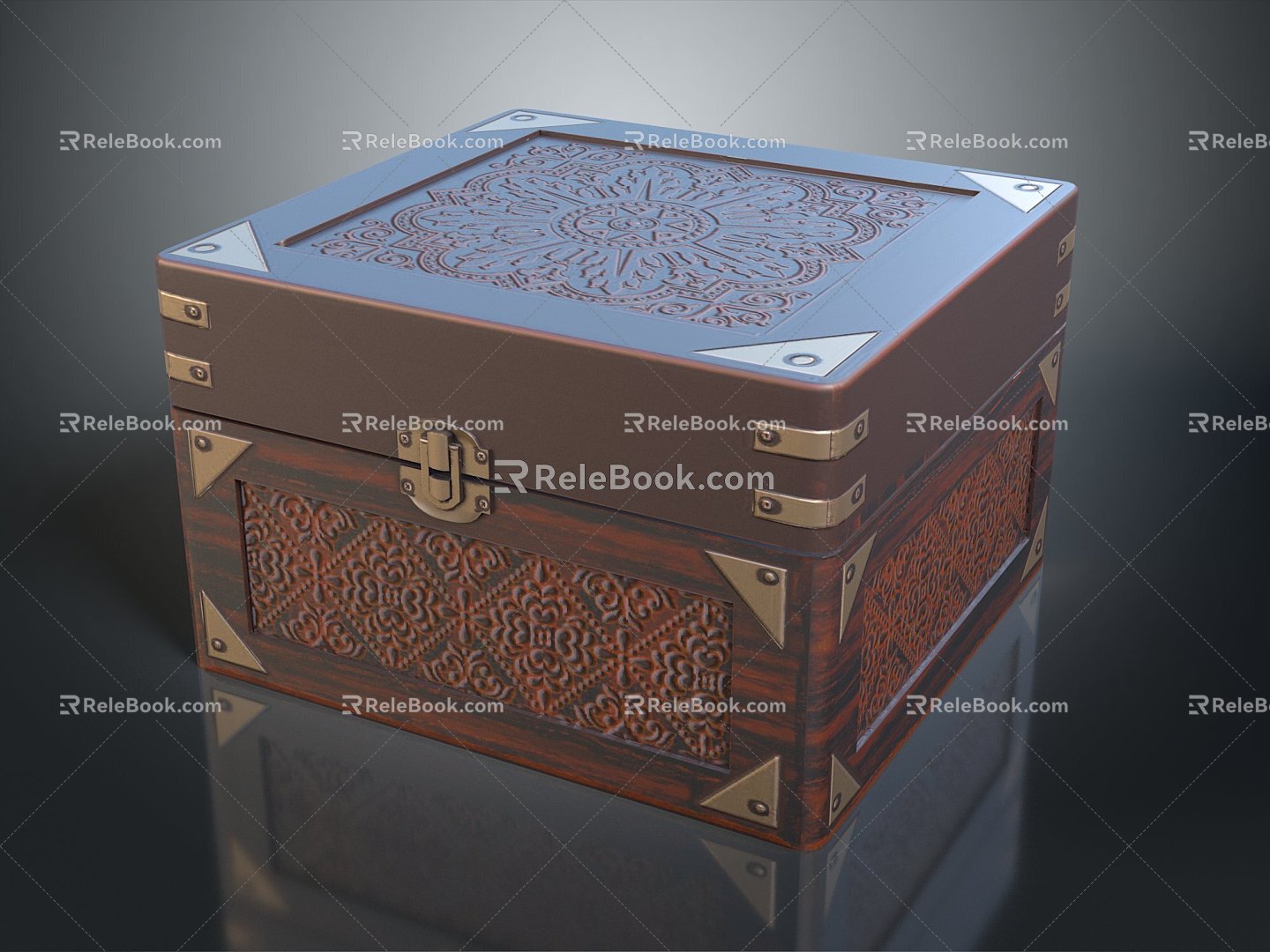 Cartoon Chest Treasure Chest Treasure Chest Jewelry Chest Cashbox Wooden Chest Game Chest Treasure Chest Pirate Chest 3d model