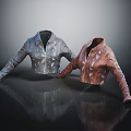 Stylish Gray And Brown Jackets With White Patterns Casual Outerwear Design