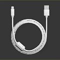 Modern data line wire connection line fast charging line 3d model