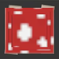 Pixel Art Style Red Spotted Cap Mushroom With White Stalk And Base