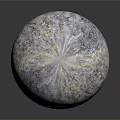Wood And Stone Decorative Sphere With Textured Surface And Natural Patterns
