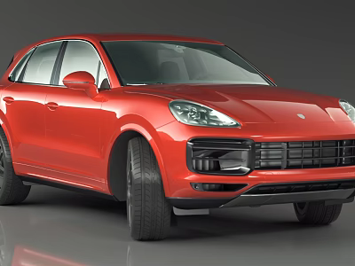 Red SUV Car With Sleek Exterior Modern Design And Sporty Look 3d model