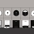 Sweeping robot home appliance combination 3d model