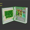 White Computer Case Internal Structure Featuring Green Circuit Board And Electronic Components