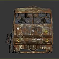 Rusted Old Truck With Open Bed Metal Railings And Weathered Worn Appearance