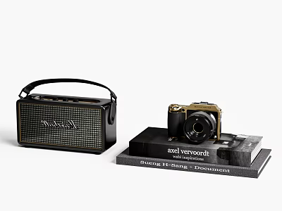 Ornaments Audio Camera Books 3d model