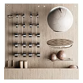 Organized Home Gym Sports Equipment With Dumbbells Balls And Wall Rack