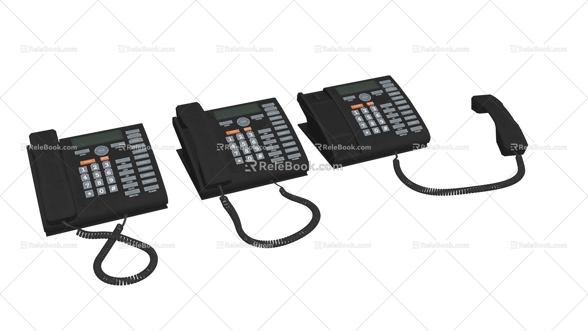 Next Generation PBR Landline Telephone Desk Phone Telephone PHONE Office 2016491749 3d model