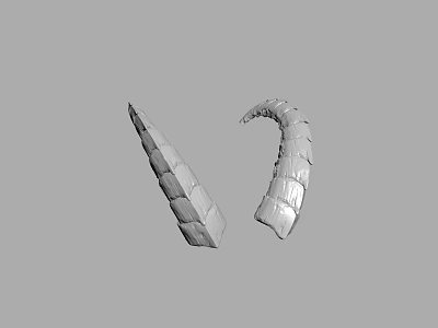 Arthropod Biological Appendages Featuring Segmented Straight And Curved Structures 3d model
