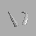 Arthropod Biological Appendages Featuring Segmented Straight And Curved Structures