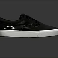 Stylish Black Casual Shoes With White Sole And Side Logo Accent Detail