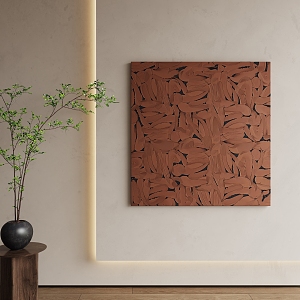 Middle Ancient Hanging Paintings 3d model