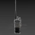Black Handheld Walkie Talkie Two Way Radio For Mobile Digital Communication