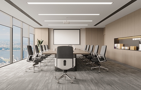 Modern Conference Room 3d model