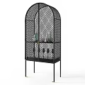 Stylish Double Sofa With Diamond Pattern Design And Glass Door Display Shelves