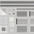 Different Types Of Air Conditioner Vents With Varied Grille Designs And Shapes