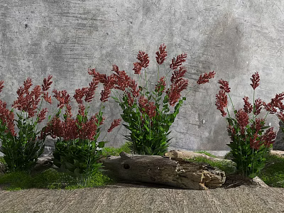 modern plants 3d model