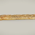 baguette toast long bread 3d model