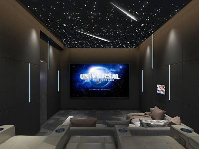 Modern AV Room Star Top AV Room Home AV Room Basement Movie Room AV Room Single Person Sofa Equipment model