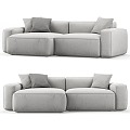 Modern Simple Double Sofa Sofa Simple Double Sofa 3d model