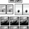 Black and White Landscape Paintings Collection With Various Natural Scenes And Art Views