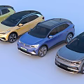 Various Colored Electric Cars Undergoing 100000 km Pure Electric Test