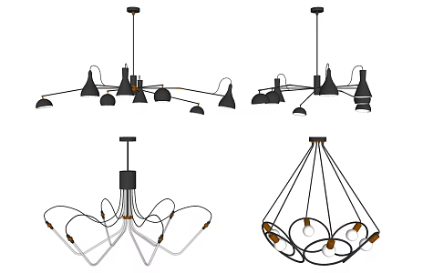 Modern Chandelier Iron Chandelier 3d model