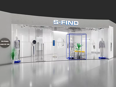 Modern Clothing Store 3d model