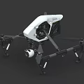 Intelligent Machine Drone Featuring Camera Multirotor Design And Landing Gear