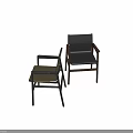 Modern Accent Chair With Leather Seat Wooden Frame Armrests And Brown Gray Color Options