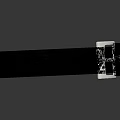Black Leather Belt With Sleek Metal Buckle And Smooth Surface Design