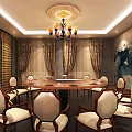 Elegant Private Room Interior With Wooden Decor Chandelier Sofa Coffee Table And Red Flowering Tree