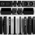 High Quality Home Audio Headphones and Speakers with Floor Standing Bookshelf and Subwoofer Models
