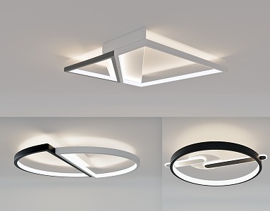 Creative ceiling lamp simple living room lamp 3d model