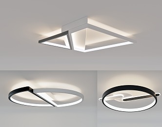 Creative ceiling lamp simple living room lamp 3d model