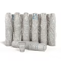 Commercial Equipment Stacked Disposable Cups With Transparent Packaging For Business Use