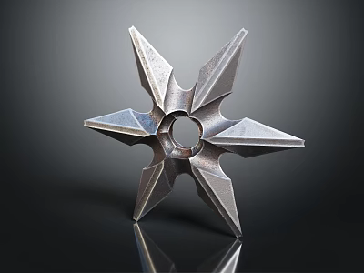 High Quality Star Shaped Metal Throwing Sports Equipment For Training And Practice 3d model