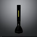 Coast Black Flashlight With Yellow Light Strip And Portable Ergonomic Design